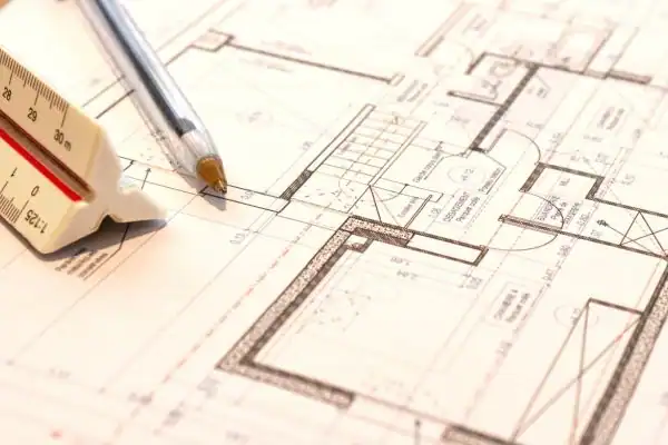 Image of architect Darlaston drawings